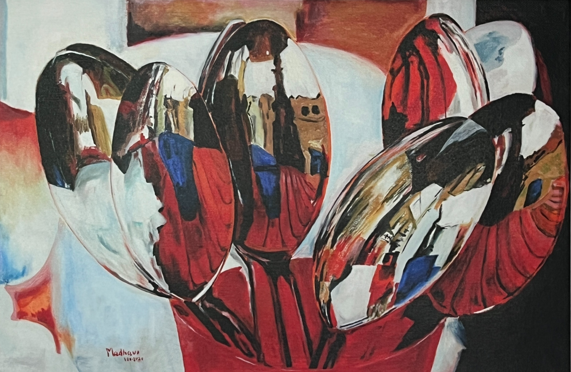 Reflections in Silver - Print on Canvas